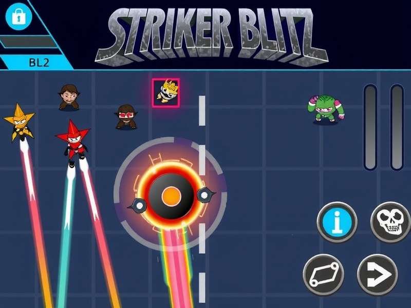 Intense Gameplay in Striker Blitz Striker Blitz Gameplay Screenshot